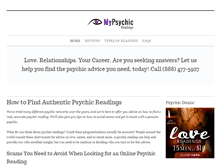 Tablet Screenshot of mypsychicreadings.org